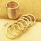 L'oro in lega di zinco ha placcato corrosione ISO9001 antiruggine del supporto dei portachiavi a anello l'anti