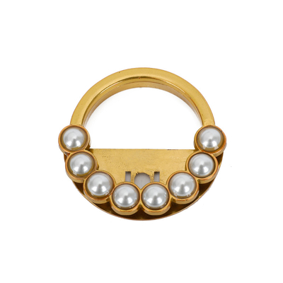 Oro Ring Shape Metal Handbag Lock con l'hardware della borsa della perla