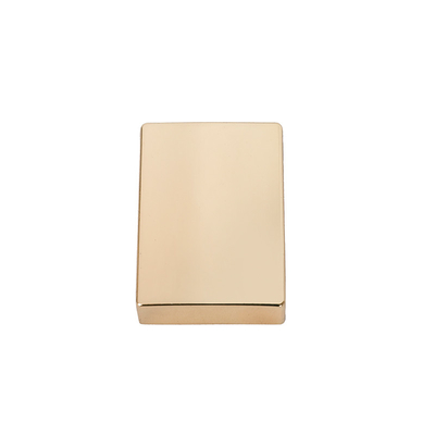 Accessori per zaino fai-da-te in metallo dorato chiaro piatto rettangolare con chiusura a borsa