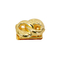 Accessori decorativi per borsetta in metallo avvolto in oro brillante
