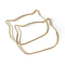 Bordo regolare di colore solido di Cat Ear Metal Bag Handles per il ODM della frizione e del portafoglio